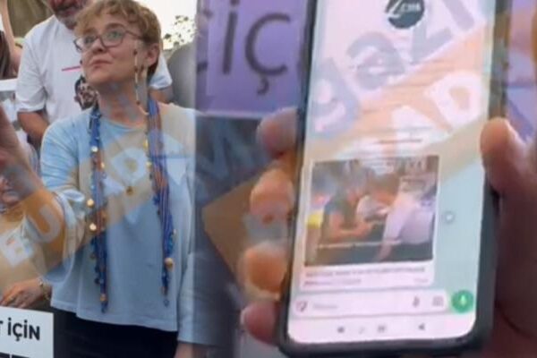 Yasemin Minguzzi eylem sırasında aldığı tehdit mesajını paylaştı! “Şikayetinizi geri çekmezseniz…”